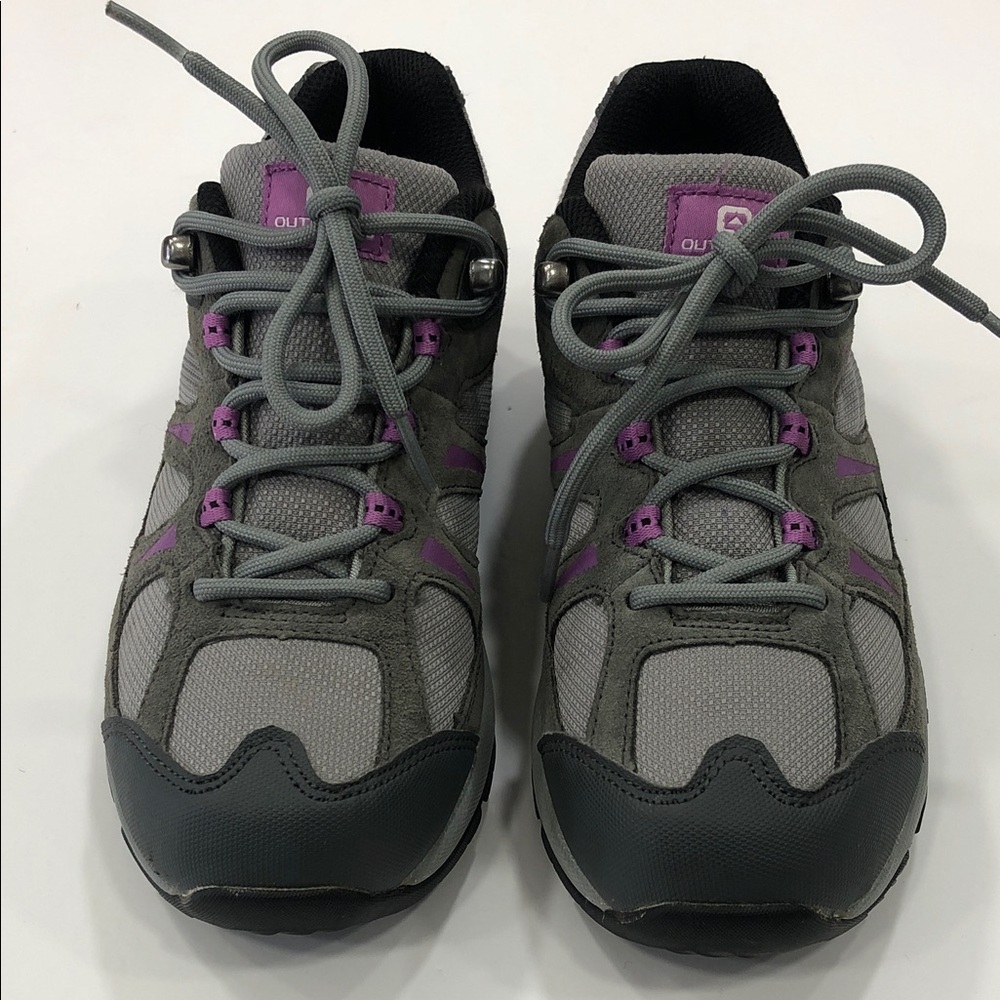 Outbound Women’s Trail Low-Cut Hiking Shoes – Size 7 – Gray/Purple – Trek-Light